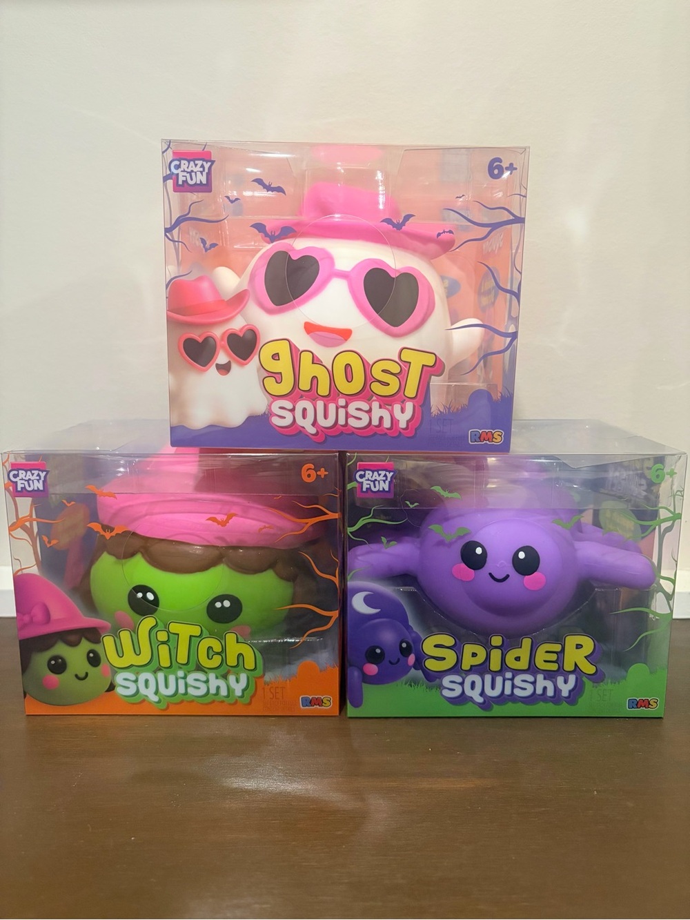 🧙♀️👻🕷️Crazy Fun Halloween Squishy 3pc Ghost Witch Spider Spookycore RMS